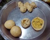 A picture of step 20 of Litti Chokha.
