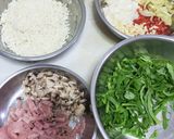 Foto del paso 1 de la receta: Quiche de coliflor, champiñones y jamón