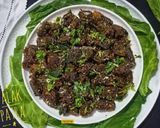 A picture of step 11 of Fiber Rich Palak Patra (Spinach leaves Patra).