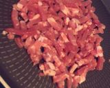 Une image de l'étape 1 de Cake chèvre et lardons.