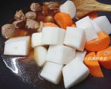 蘿蔔燒肉的食譜步驟3照片