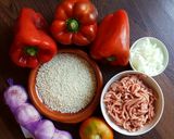 A picture of step 1 of Stuffed Peppers with Rice.