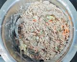 A picture of step 3 of Ragi chilla.