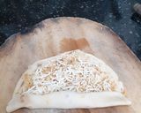 A picture of step 2 of Cheesy Pizza flavoured Paratha.