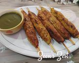 A picture of step 5 of Murgh Seekh Kababs.