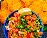 A picture of step 2 of Pico di gallo.