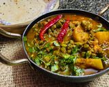 आलू छोलिया की सब्ज़ी (aloo choliya ki sabzi recipe in Hindi) रेसिपी चरण 4 फोटो