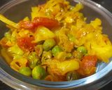 गाजर मटर पत्ता गोभी की सब्जी (Gajar matar patta gobhi ki sabzi recipe in hindi) रेसिपी चरण 3 फोटो