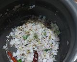 A picture of step 4 of Moong dal & rice khichdi.