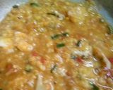 A picture of step 8 of Moong daal soup with roasted cauliflower.