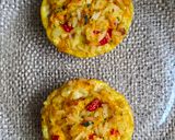 Foto del paso 5 de la receta: Muffins (¿croquetas?) de arroz, zanahoria, morrón y ajoperejil con harina de garbanzos 🍚 sin gluten