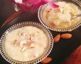 A picture of step 6 of Sago payasam kheer /sabudana kheer.