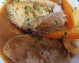 Foto del paso 9 de la receta: Cinta de Lomo con Naranja, Salsa de Humo y Hoisin al Papillote con sus Patatas y Zanahorias