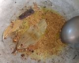 A picture of step 9 of Bhindi curry.