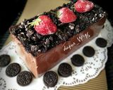 Foto langkah ke 7 dari resep Puding Brownies Oreo lembut seperti es krim.