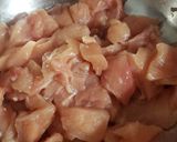 A picture of step 1 of Sweet and Sour Chicken.
