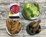 芥菜地瓜豆筍湯的食譜步驟1照片