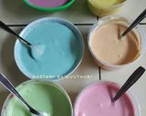 Foto langkah ke 4 dari resep Bolu gulung kukus rainbow mini.