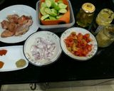 A picture of step 1 of Tinday gosht(chicken).