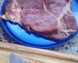 Foto del paso 1 de la receta: Tortilla o torreja frita de carne cortada a cuchillo! 😋