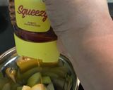 A picture of step 1 of Apple Banana Smoothie with Moringa Powder.