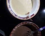 A picture of step 6 of Marbal cake👩‍🍳👩‍🍳😋😋.
