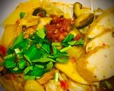 A picture of step 7 of Vegetarian Bún Huế.