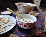 A picture of step 12 of Abdoogh Khiar (Iranian cold cucumber soup).