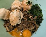 Csirkemájas töltelékkel megtöltött sertéskaraj, baconba csomagolva, Ayr Fryer sütőben sütve recept fázis 3 fotója