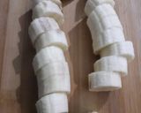 A picture of step 1 of Chocolate peanut  banana Easy &quick recipe.