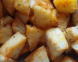 A picture of step 2 of LEFTOVER IDLI STIR - FRY.