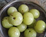 A picture of step 1 of Sweet, sour and spicy amla crush.