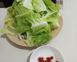 Foto langkah ke 1 dari resep Romaine Lettuce / Selada Tumis Goji Berry.