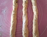 Foszlos fonott mazsolás kalács recept fázis 4 fotója