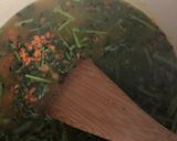 A picture of step 4 of Carrot top and red lentil dal - vegan.