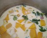 Gambar langkah 7 resipi Masak Lemak Kuning Labu + Daun Mulberi (MENU RAHMAH).