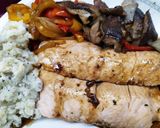 Foto del paso 3 de la receta: Salmón bien acompañado