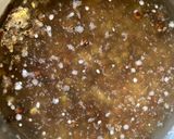 A picture of step 1 of Moong Dal Gosht / Green Moong Dal cooked with Mutton.