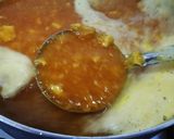 A picture of step 7 of Qamar Al din orange juice.