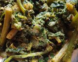 A picture of step 4 of Pumpkin stem sabji.