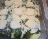 Une image de l'étape 4 de Gratin épinard chèvre.