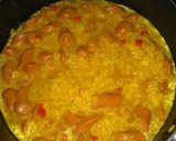 Foto del paso 1 de la receta: Arroz amarillo con salchichas