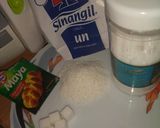 A picture of step 1 of Coconut puff's.