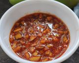 A picture of step 3 of Mango Pickle-Katkie Keri in Gujarati 😋.