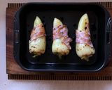 Foto del paso 5 de la receta: Toritos de Chile Güero con bistec, tocino y soya
