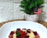 Gambar langkah 5 resipi Puding Buah-Buahan Sos Kacang Merah.
