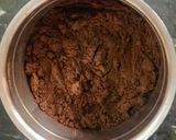 A picture of step 1 of Oreo biscuit chocolate cake.