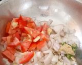 A picture of step 3 of Soya Palak Potato Curry: healthy protein rich curry.