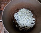 A picture of step 5 of Baked Rice, Chicken and Mushrooms (American biryani).