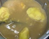 Gambar langkah 2 resipi Bubur Pulut Durian.